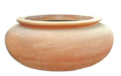 Cachepot liscio - Schlichter kugelförmiger Terracotta-Topf