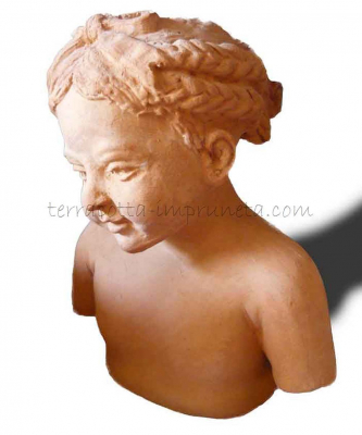 Bambina piccola - Kleine Terracotta-Mädchen-Büste