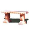 Terracotta-Tische und Bänke aus Impruneta/Toskana
