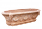 Preview: ovaler Terracotta-Kasten mit scharfsköpfen