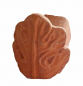 Preview: Terracotta-Fuss mit Blatt-Ornament