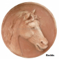 Preview: Terracotta-Wandbild mit Pferdekopf