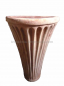 Preview: schlanke Terracotta-Wandschale mit Ring