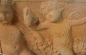 Preview: Fascia putti - Breites Terracotta-Wandbild mit Putten