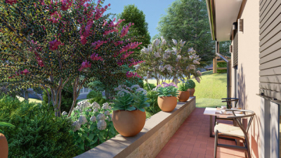 Garten Design - kleine Terrasse