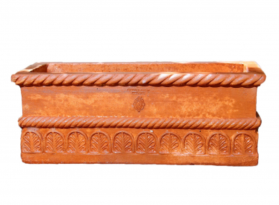 Cassette Mesopotamia - Terracotta-Balkonkasten, Fensterbankkasten 39 x 17 x 15 cm