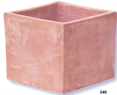 Cubo semplice - Schlichter Terracotta-Kubus