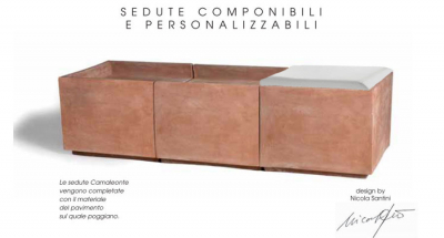 Seduta camaleonte - Modernes Terracotta-Sitzelement