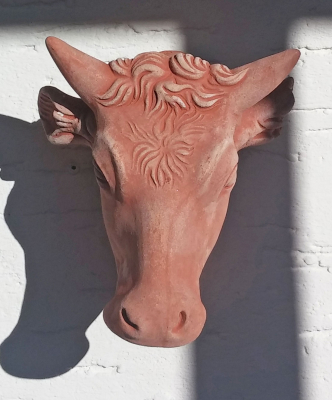 Maschera mucca - Terracotta-Kuhkopf