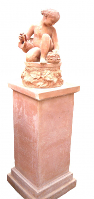 Colonna quadrata liscia - Quadratische Terracotta-Säule