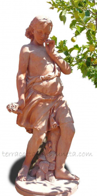 Statua giovanetta - Mädchen mit Blume