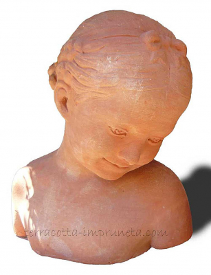 Bambina - Terracotta-Mädchenbüste