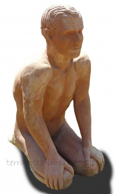 Statua giovanetto - Kniender Mann