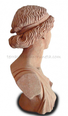 Terracotta-Bueste Athene