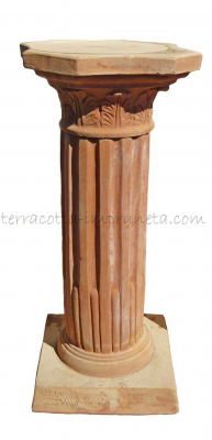 Colonna baccellata - Terracotta-Säule mit Rillen