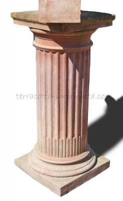 Colonna baccellata con capitello - Klassische Terracotta-Säule