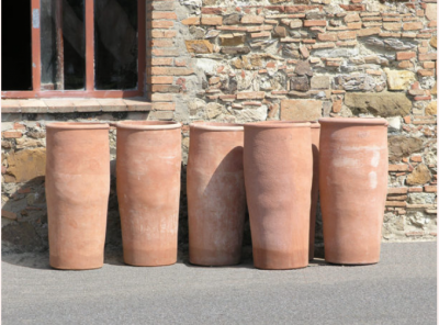 hoher Terracotta Topf