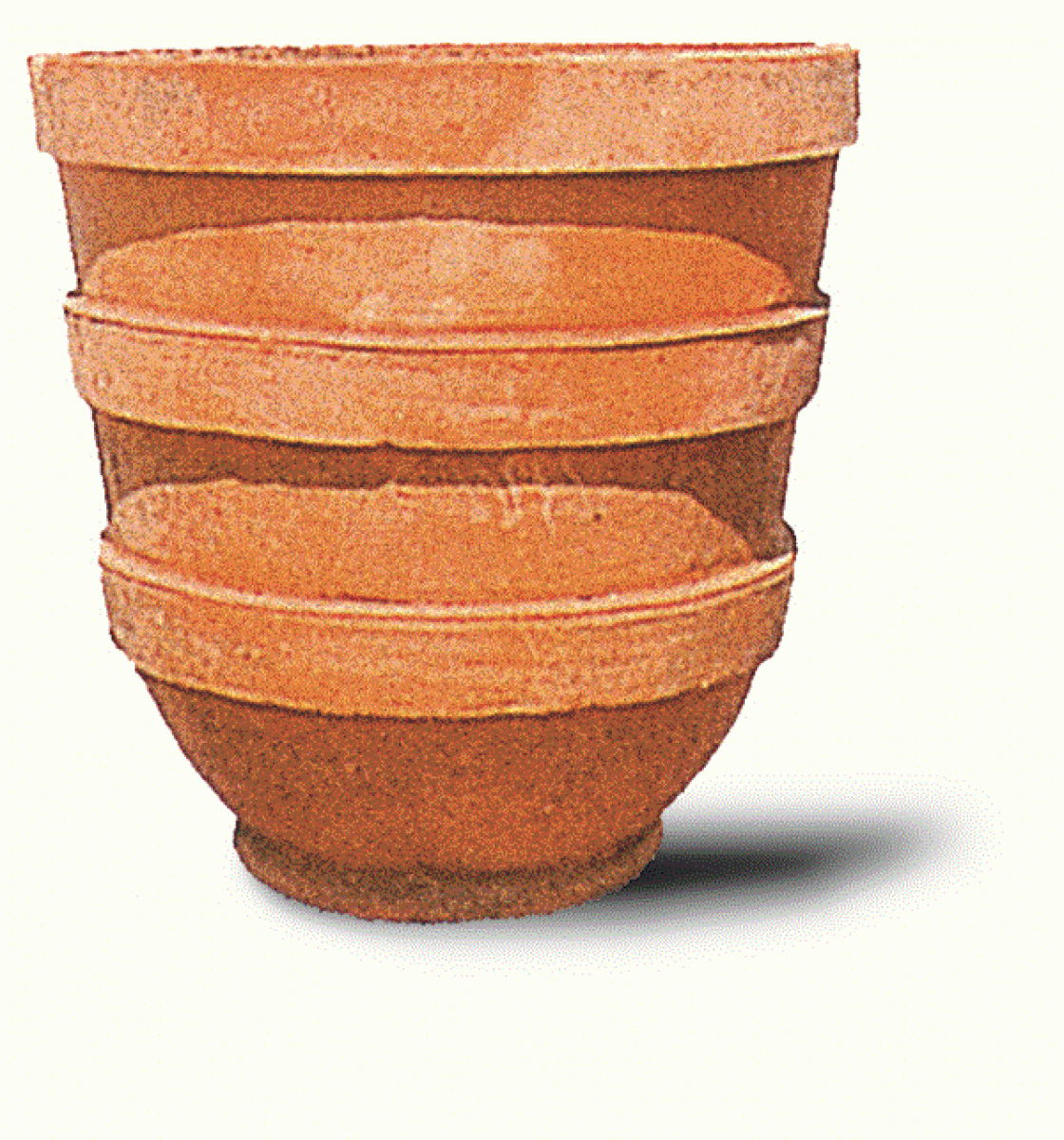 frostharter bauchiger Terracotta-Pflanztopf