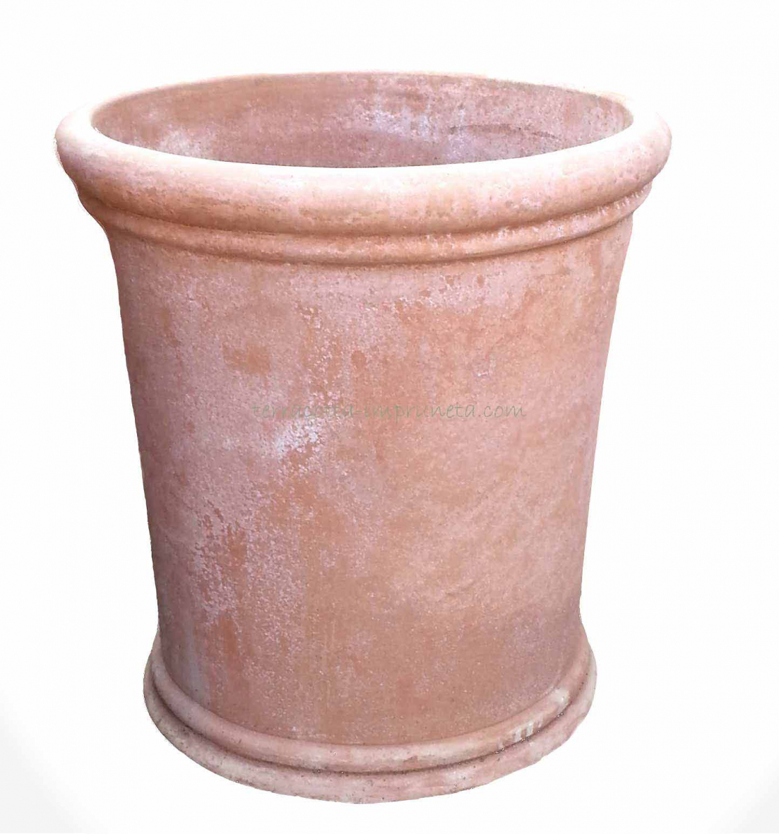 zylindrischer Terracotta-Topf