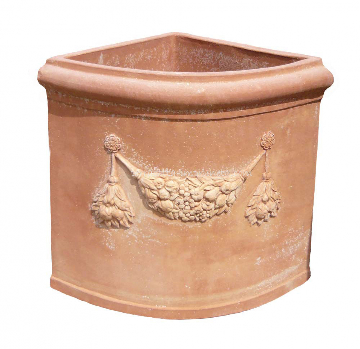 Terracotta-Eckwand-Topf