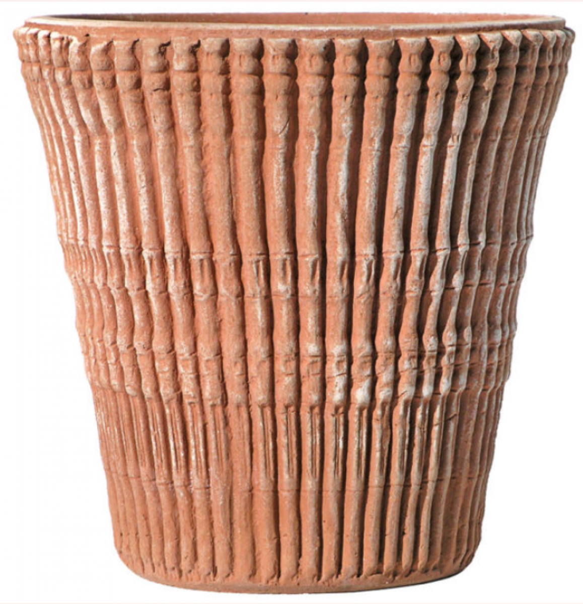 Bambus Topf aus Terracotta