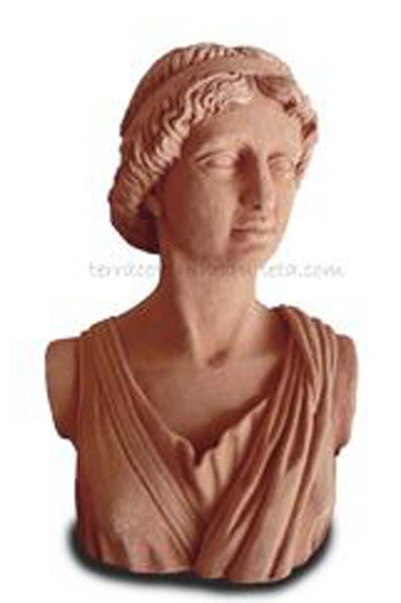 Terracotta-Bueste Athene