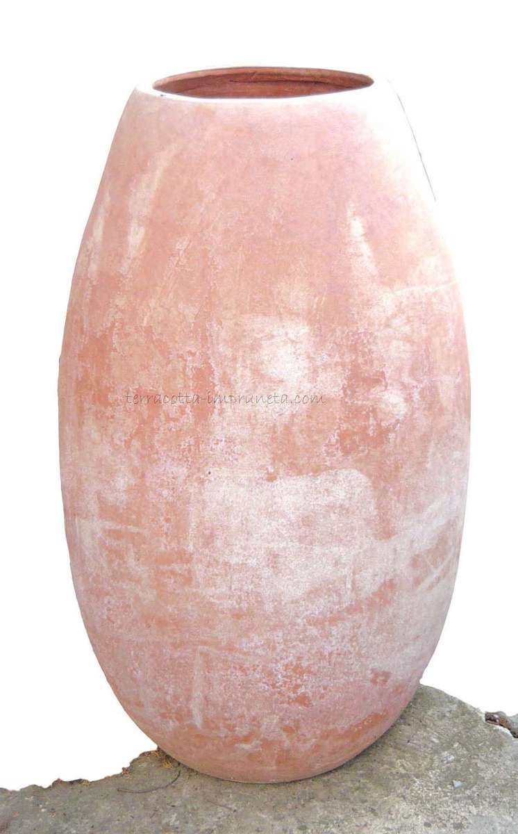 moderne hohe Terracotta-Vase