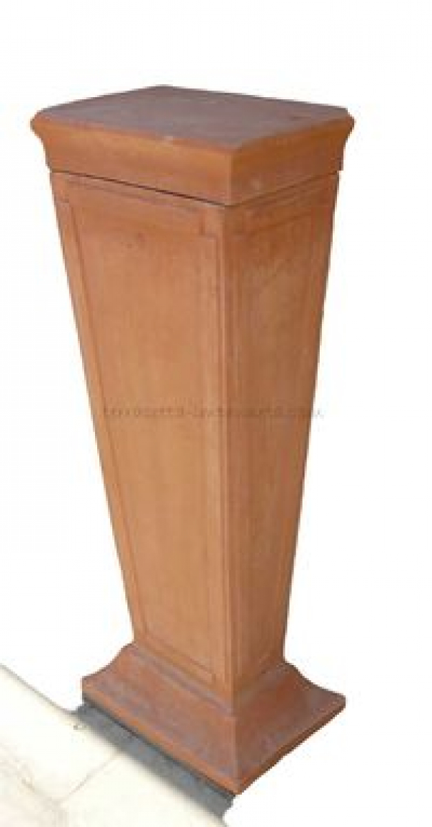 Terrakotta-Säule, rund, 47 cm hoch